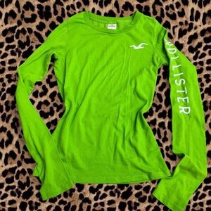 Y2K green hollister longsleeve🎀